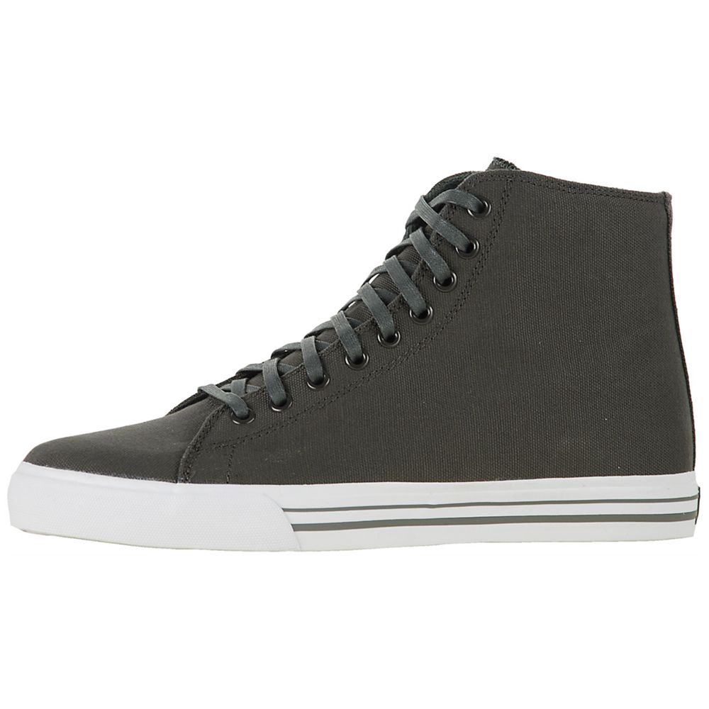 Baskets Montantes Supra Thunder High Grise Grey Canvas Homme | YVR-19199430